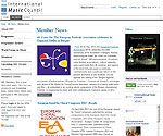 International Music Council - Migration sous Joomla 2.5 - recréation du template