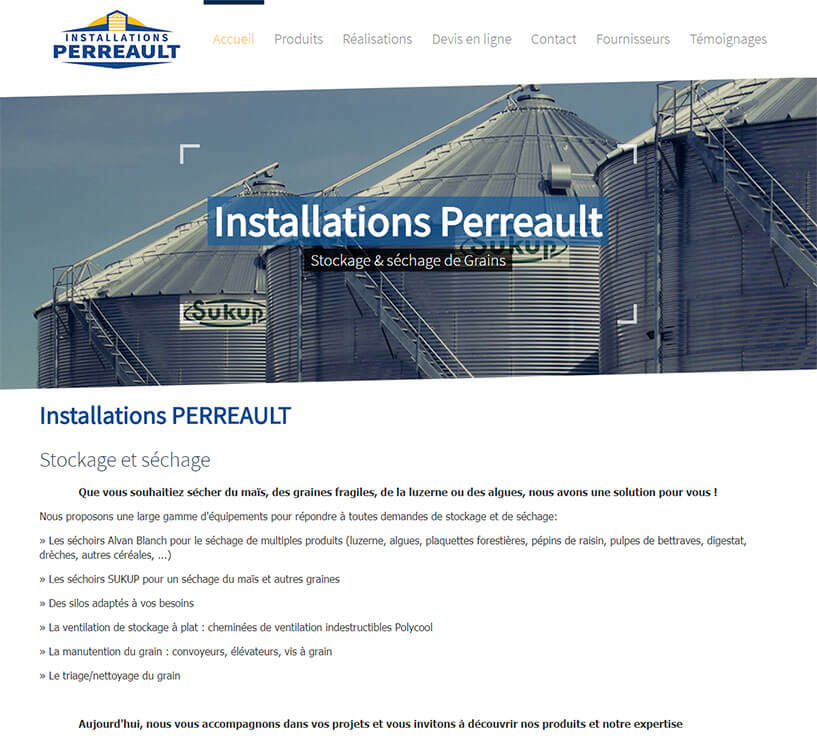 Installation Perrault : Template Joomla