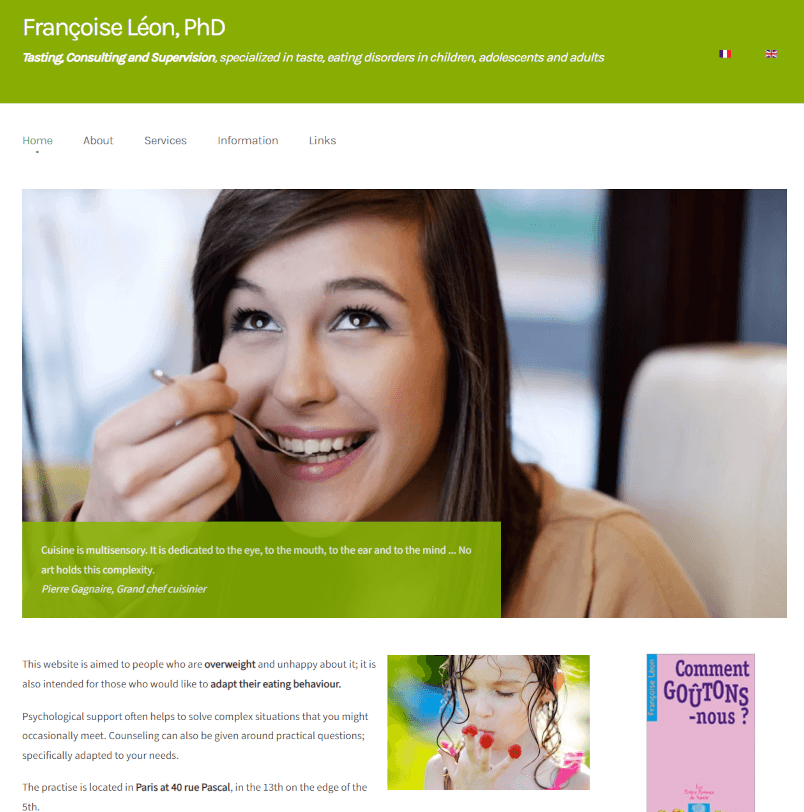 francoise leon :  adaptation d'un template Joomla Yootheme