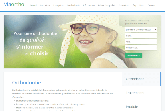 Viaortho création & design Joomla