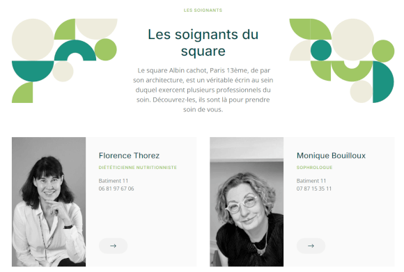 Les soignants du square : création du site Joomla